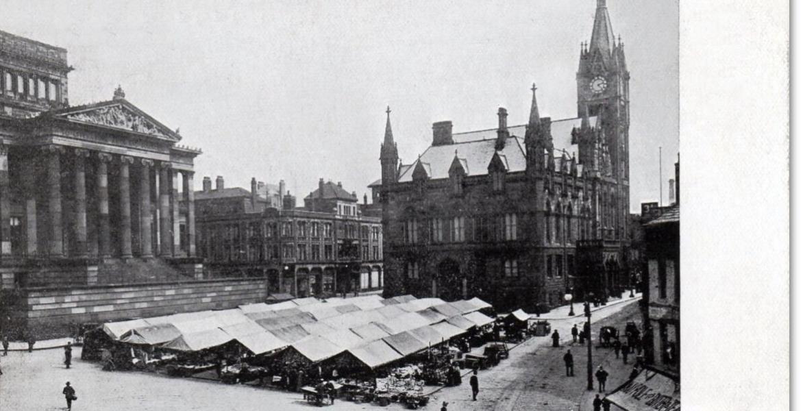 Preston Market on Flag Market in early 1800s Preston Market on Flag Market in early 1800s