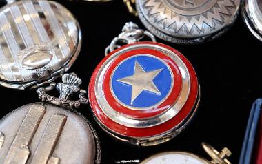 Star pocket watch close up