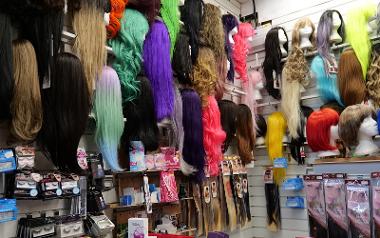 Selection of colorful wigs