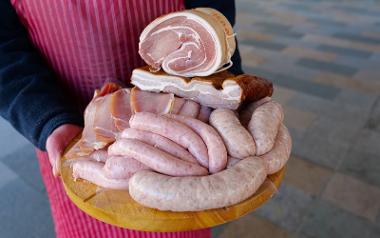 Selection of meats close up