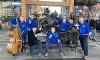 Jive Aces on Wallace and Gromit bench