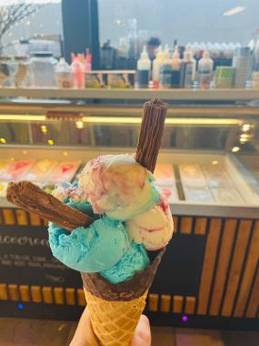 Cone of ice cream