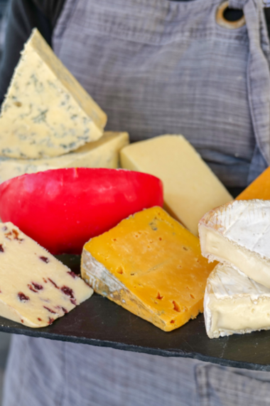 Selection of cheeses