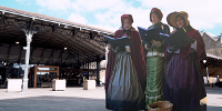 Carol singers at Preston Market