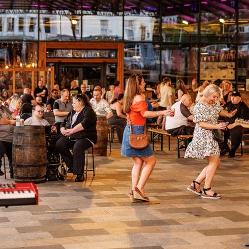 People dancing at The Orchard